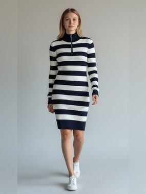 NWT J for Justify Striped Sweater Dress Size M